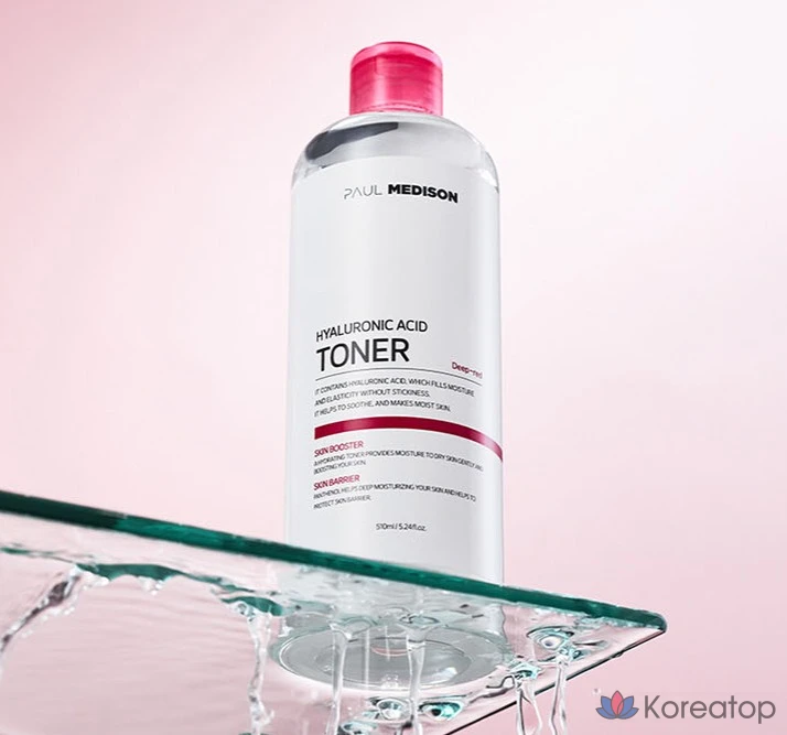 Тоник PAUL MEDISON Deep Red с гиалуроновой кислотой, 510 мл, 1 флакон.