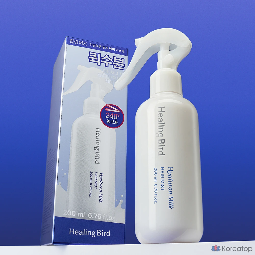 Спрей для волос Healing Bird Hyaluronic Milk Hair Mist Quick Moisture Essence, 200 мл, 1 шт.