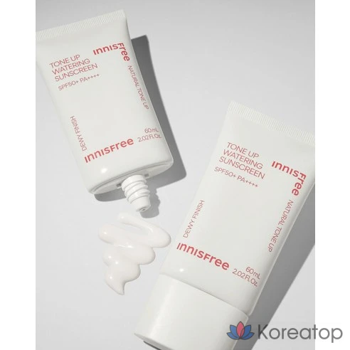 Солнцезащитный крем Innisfree Tone-Up Watering SPF50+ PA++++