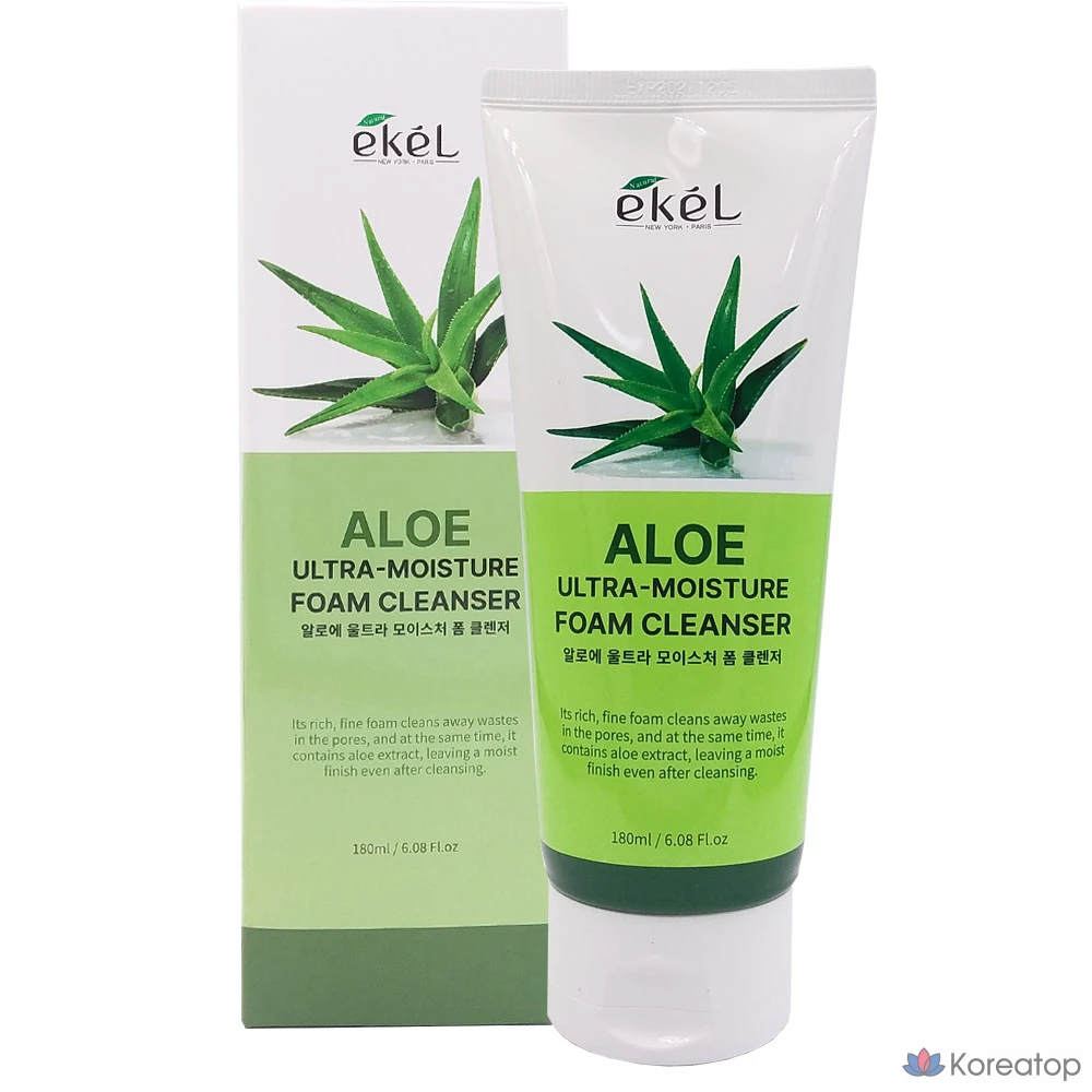 Ekel Aloe Ultra Moisture Пенка для умывания, 180 мл, 1 шт., фото 2
