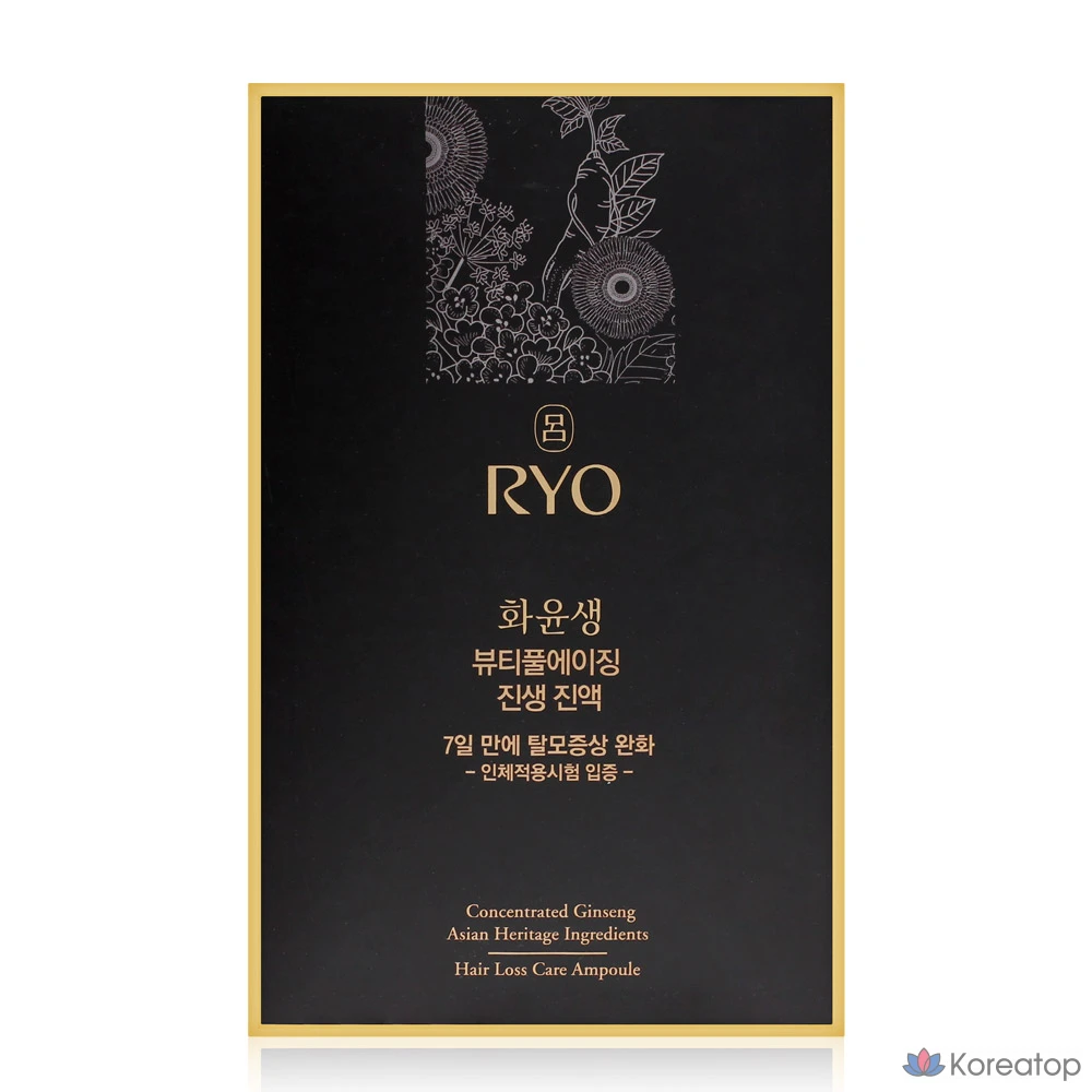 Тонер Ryo Hwayunsaeng Beautiful Aging Ginseng Jin액 8p, 160 мл, 1 шт., фото 3