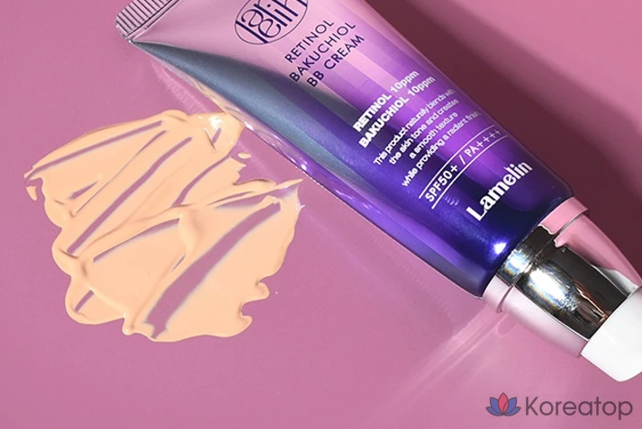 Lamelin Retinol Bakuchiol BB Cream SPF50+ PA++++, Бежевый, 50мл, 1 шт.