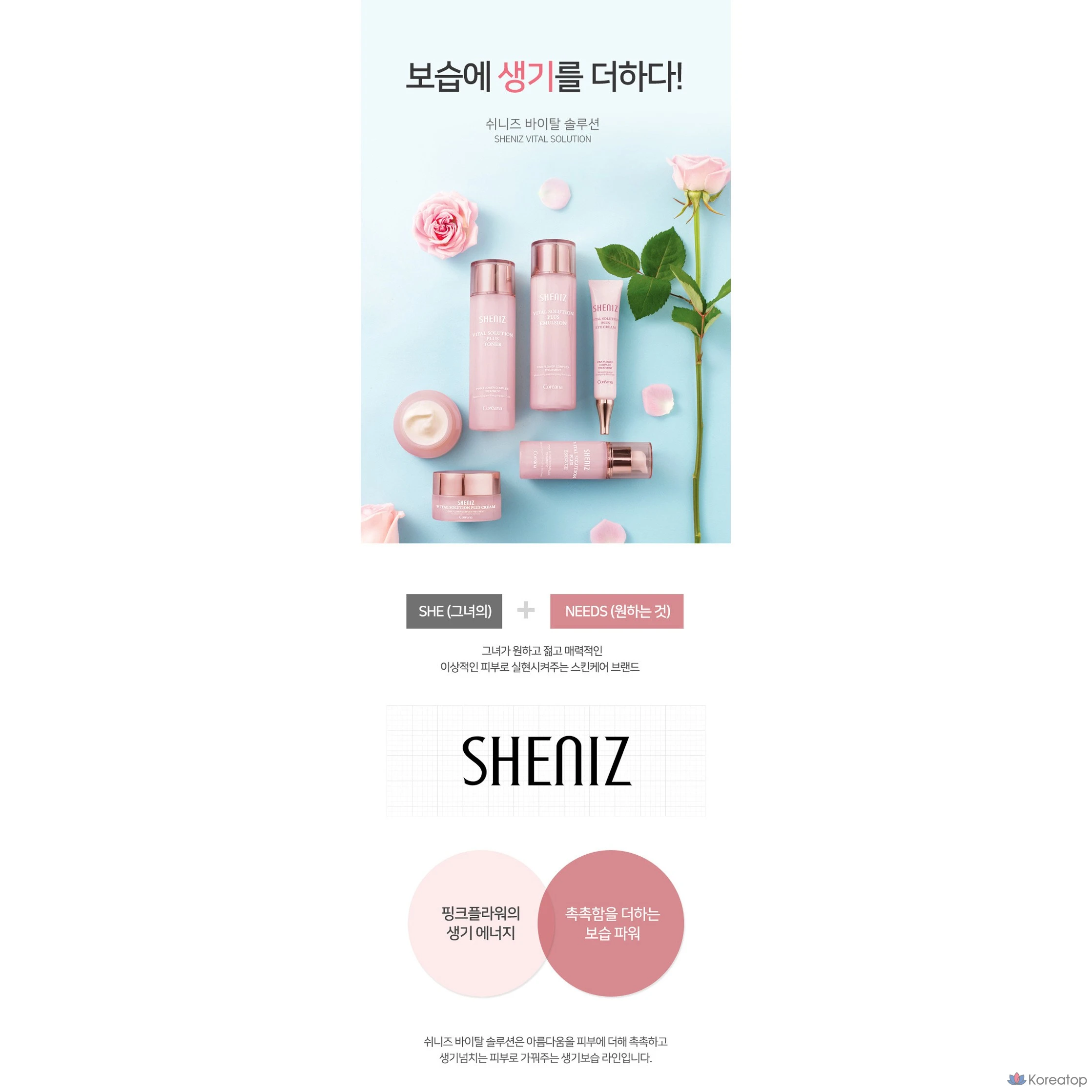 Эссенция Vital Solution Plus от Coreana Shine, 1 шт., 55 мл