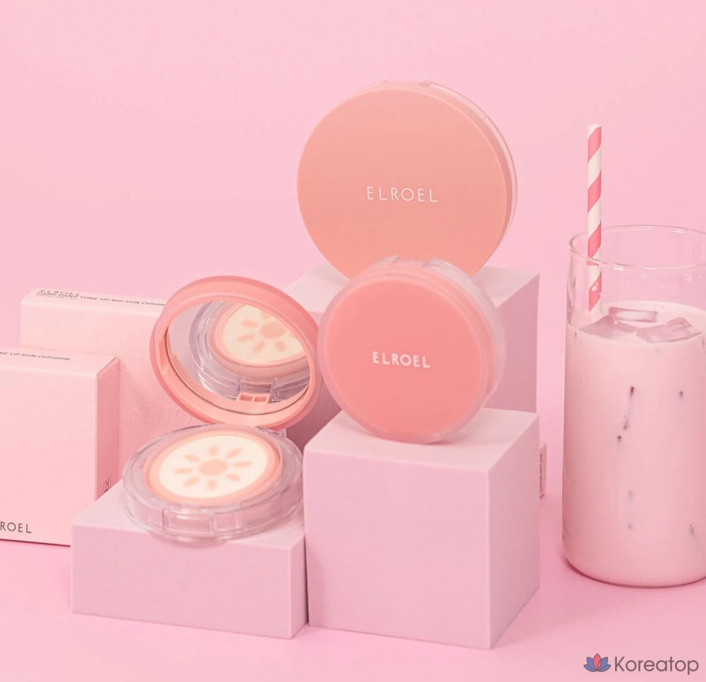 Кушон ELROEL Pangpang Tone-up Sun Cushion Refill SPF50+ PA++++, 15 г, 1 шт.