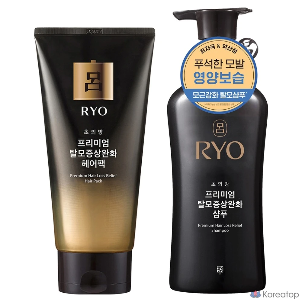 Шампунь Ryo Chouibang Premium для облегчения выпадения волос 490 мл + маска для волос 300 мл, 1 шт.