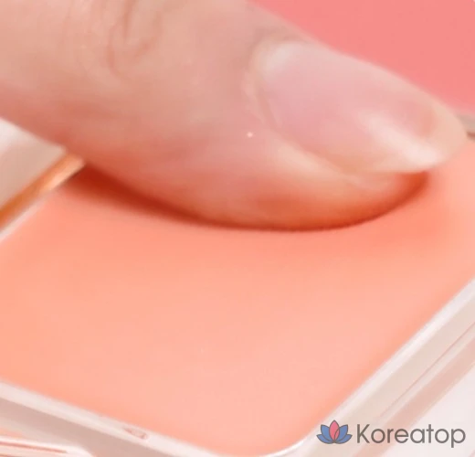 Кремовые румяна Forencos Soft Fitting Cream Blusher, 3 г, 1 шт., цвет «Абрикосовое молоко», фото 2