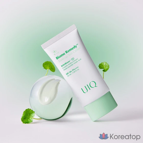Солнцезащитный крем UIQ Biome Remedy Tone-Up (зеленый), 1 шт., 50 мл, фото 2