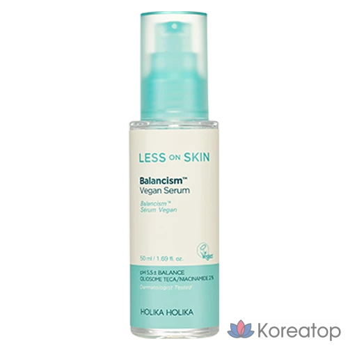 Holika Holika Less On Skin Balancing Vegan Mildly Acidic Cica Serum, 50 мл, 1 шт.