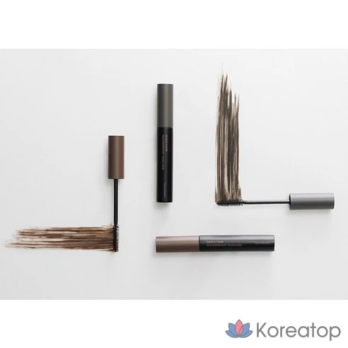 Водостойкая тушь для волос The Face Shop Quick Hair Waterproof Mascara, оттенок 02 Натуральный коричневый