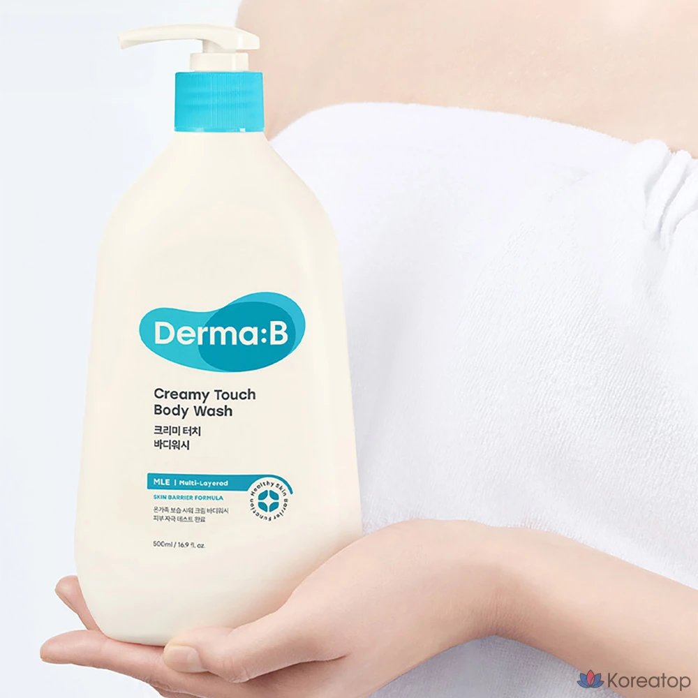 Гелевое средство для душа DERMA:B Creamy Touch Body Wash, 1 л, 1 шт., фото 3