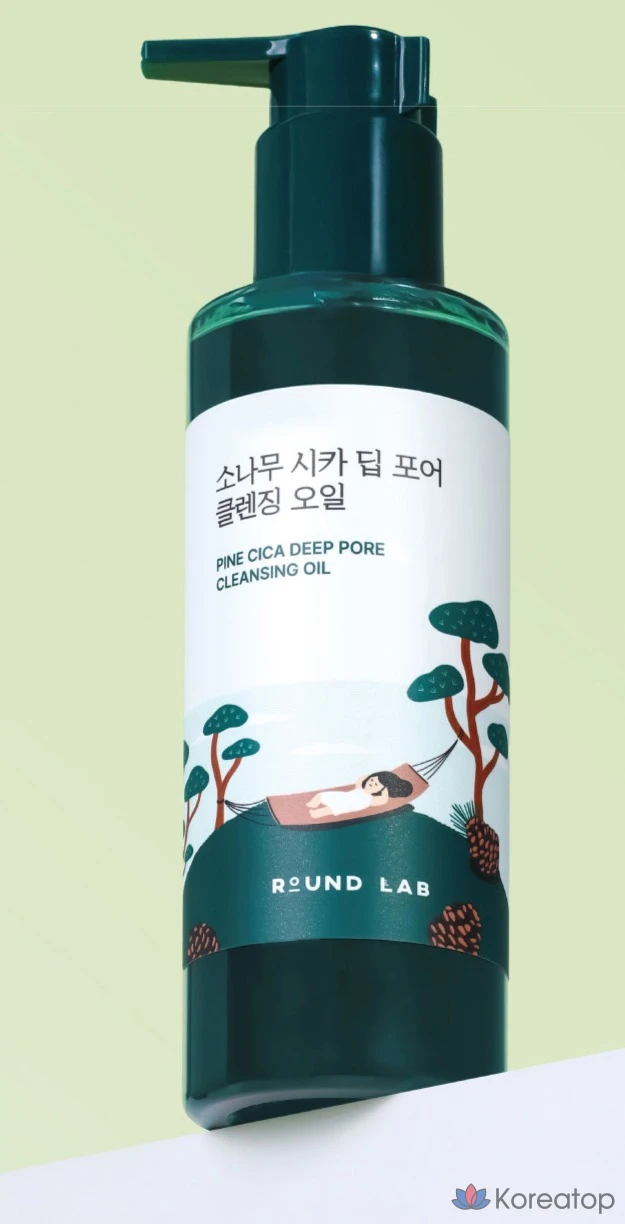 Очищающее масло для пор Round Lab Pine Cica, 1 шт., 200 мл