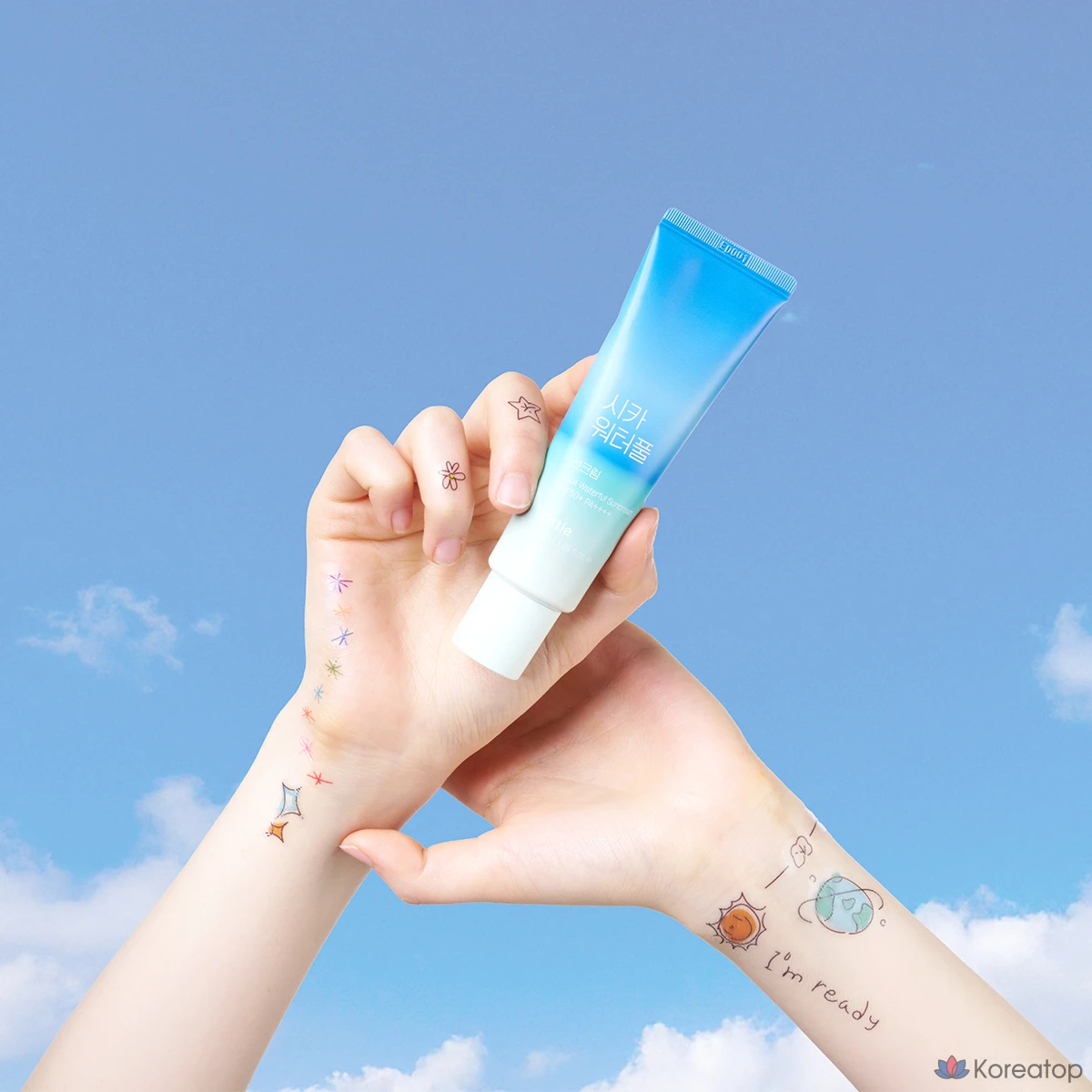 Солнцезащитный крем Ottie Cica Waterfull SPF50+ PA++++, 1 шт., 50 мл