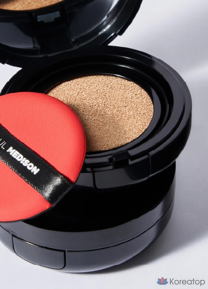 Тональный крем-кушон PAUL MEDISON Deep Red Glutathione Cover Cushion Foundation, 14 г, № 21, 1 шт.