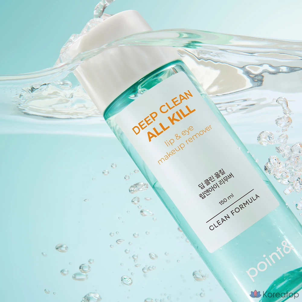 Средство для снятия макияжа с губ и глаз Point&amp; Deep Clean All-Kill, 150 мл, 1 шт.