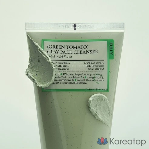 Очищающее средство из зеленых помидоров FULLY Green Tomato Clay Pack, 120 мл, 2 шт