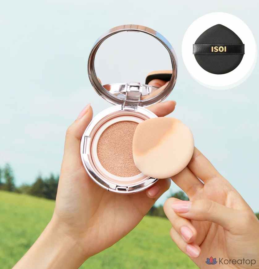 Тональный крем Isoi Skincare Cushion SPF38 PA++ (Основной продукт: 13 г) + Сменный блок: 13 г, № 21, 1 шт.