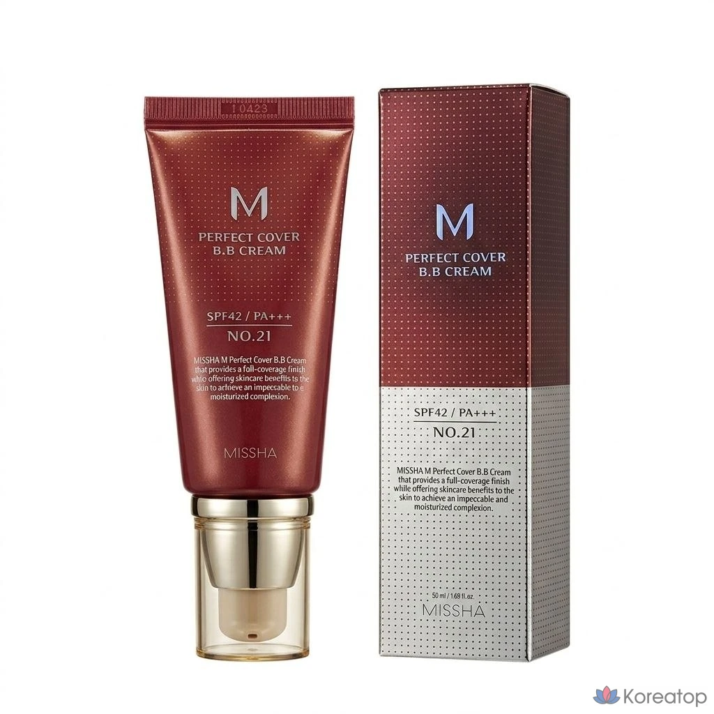 ВВ-крем Misha Perfect Cover (SPF42 / PA+++) № 21 Светло-бежевый, № 21 Светло-бежевый, 50 мл, 1 шт, фото 2