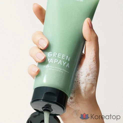 Очищающий пилинг для тела и лица Shai Shai Shai Green Papaya, фото 3