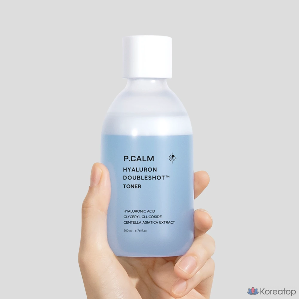 Тоник для лица P.CALM Hyaluronic Double Shot, 1 шт., 200 мл