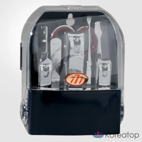 Набор для ухода Three Seven 777 Spaceship Nail Clipper 8-piece Set, Silver, 1 шт.