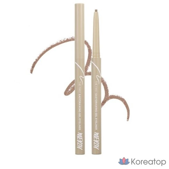 Гелевый карандаш для глаз MERZY The First Easy Drawing Gel Liner, оттенок EG6 Pecan, 0.14 г, 1 шт.
