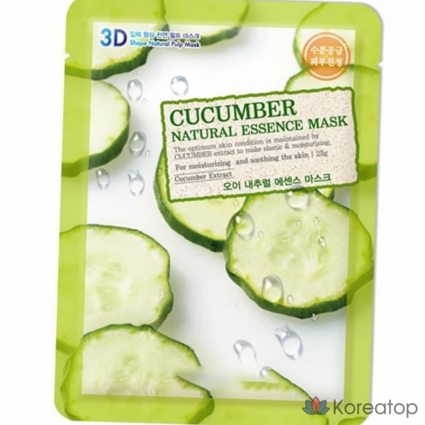 Тканевая маска для лица FoodaHolic Cucumber Mask Daily Soothing Moisturizing, 1 шт.