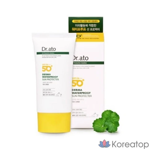 Водостойкий солнцезащитный крем SPF50+ PA++++ Dr. Ato Derma