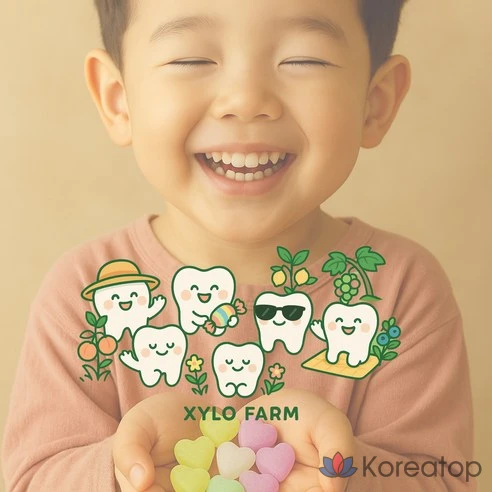 Конфеты Xylopharm Xylitol Candy для профилактики кариеса у детей, 5 вкусов, 150 г
