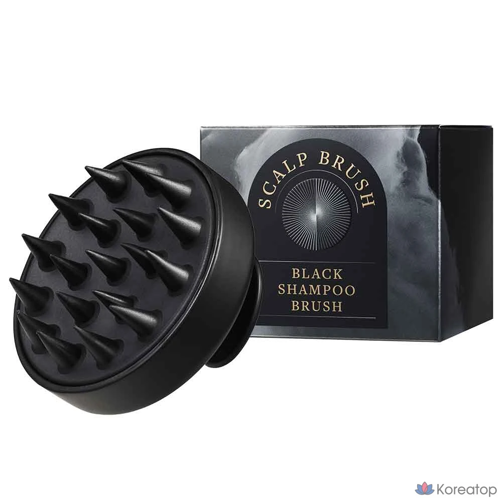 Щетка для чистки кожи головы и окрашивания волос Dr. Banggiwon, черная, 1 шт.
