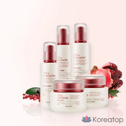 Тоник для объема и эластичности с гранатом и коллагеном The Face Shop