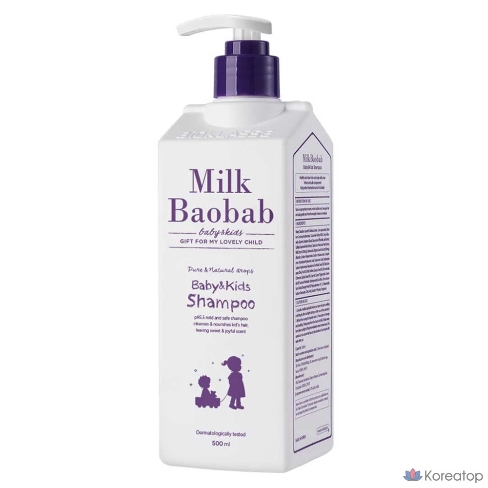 Детский шампунь Milk Baobab, 500 мл, 1 флакон