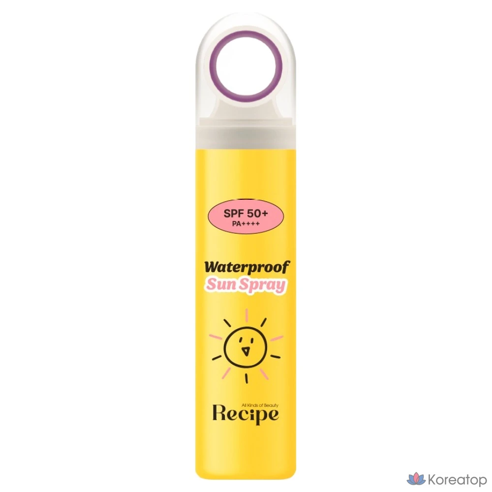 Водостойкий солнцезащитный спрей Re:cipe SPF50+ PA++++, 1 шт., 80 мл