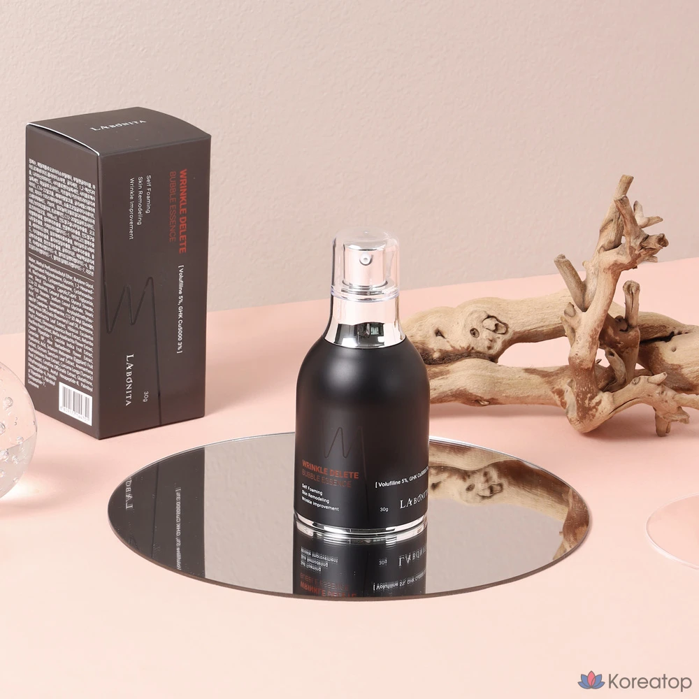 Labonita Wrinkle Delete Bubble Essence 30g / Уход за морщинами / GHK / Борфирин / Пептидная эссенция, 1 шт.