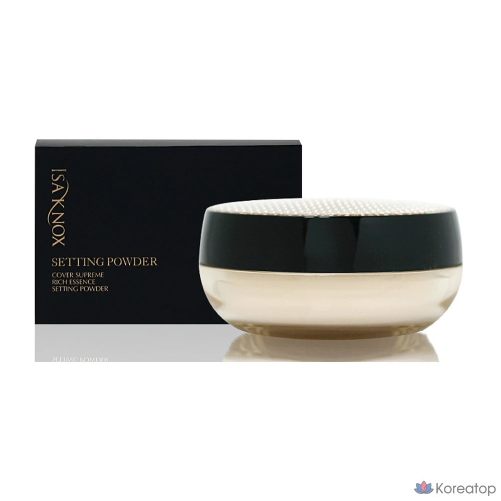 Пудра для лица Isa Knox Cover Supreme Rich Essence Setting Powder, оттенок 21 (Light Beige), 30 г, 1 шт.