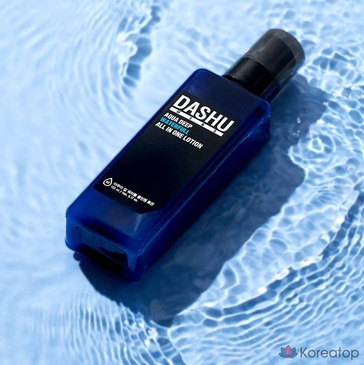 Набор для ухода DASHU Men's Aqua Deep Potent Toner + Waterful All-in-One Lotion Set, 4 шт., фото 3