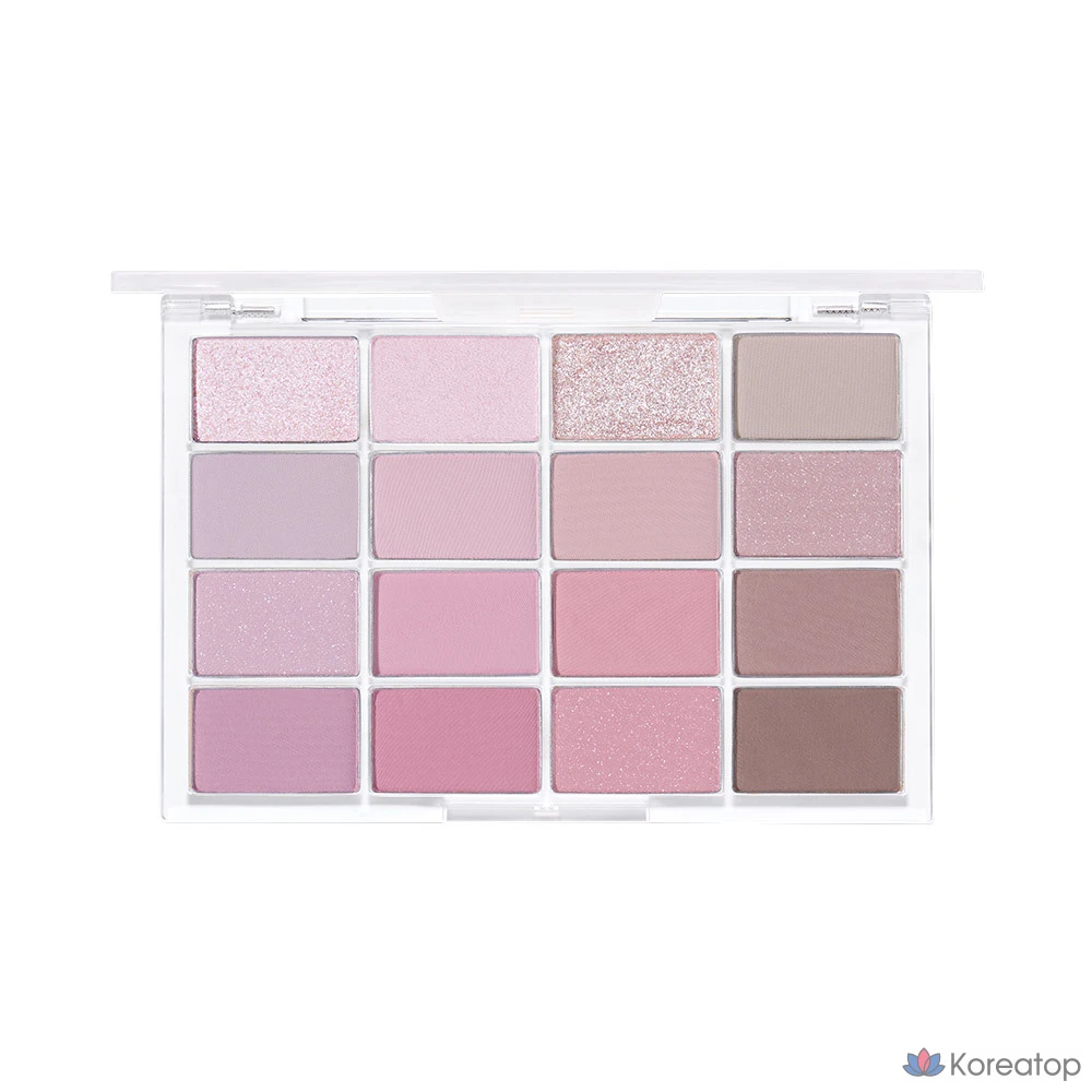 Палетка теней WAKEMAKE Soft Blurring Eye Palette 16 Colors, оттенок 03 Sunset Blurring, 1 шт.