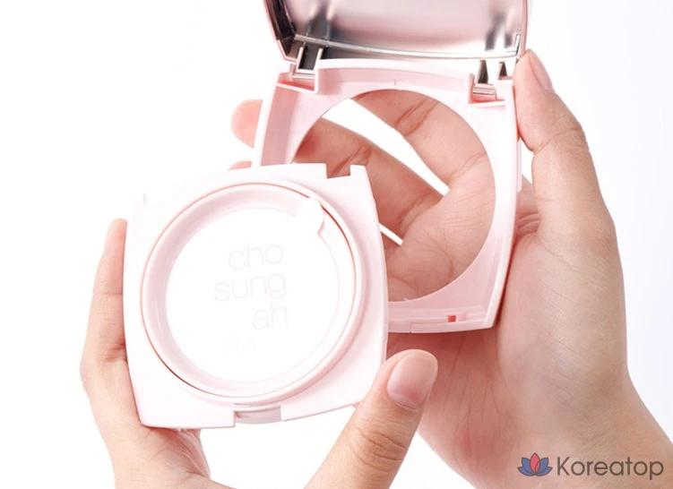 Кушон CHOSUNGAH Raybeam Up Cream Angeling Edition CC Cushion SPF50+ PA++++, оттенок Peach, 14 г, 3 шт.
