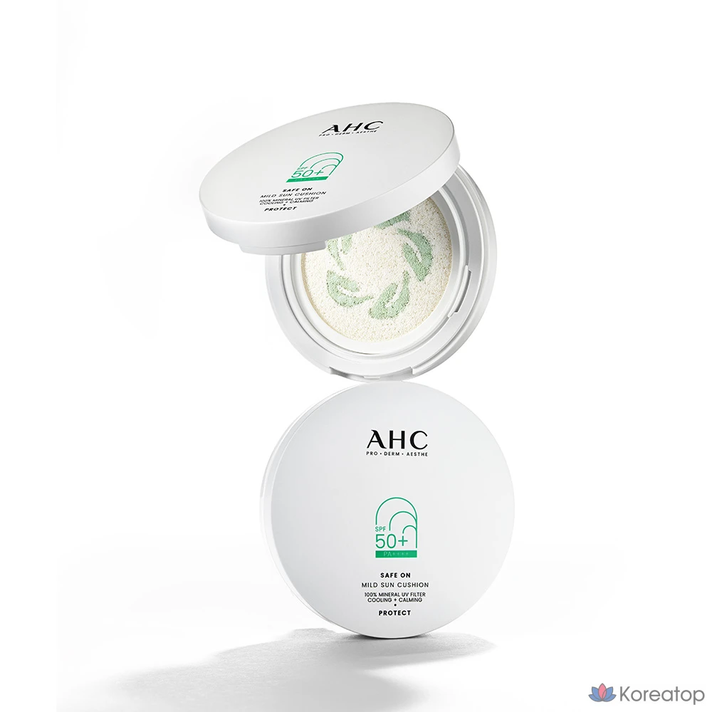Солнцезащитный крем AHC SafeOn Mild Sun Cushion SPF50+ PA++++, 25 г, 1 шт.