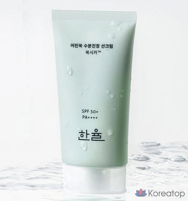 Увлажняющий успокаивающий солнцезащитный крем HANYUL Young Artemisia SPF50+ PA++++, 50 мл, 1 шт.