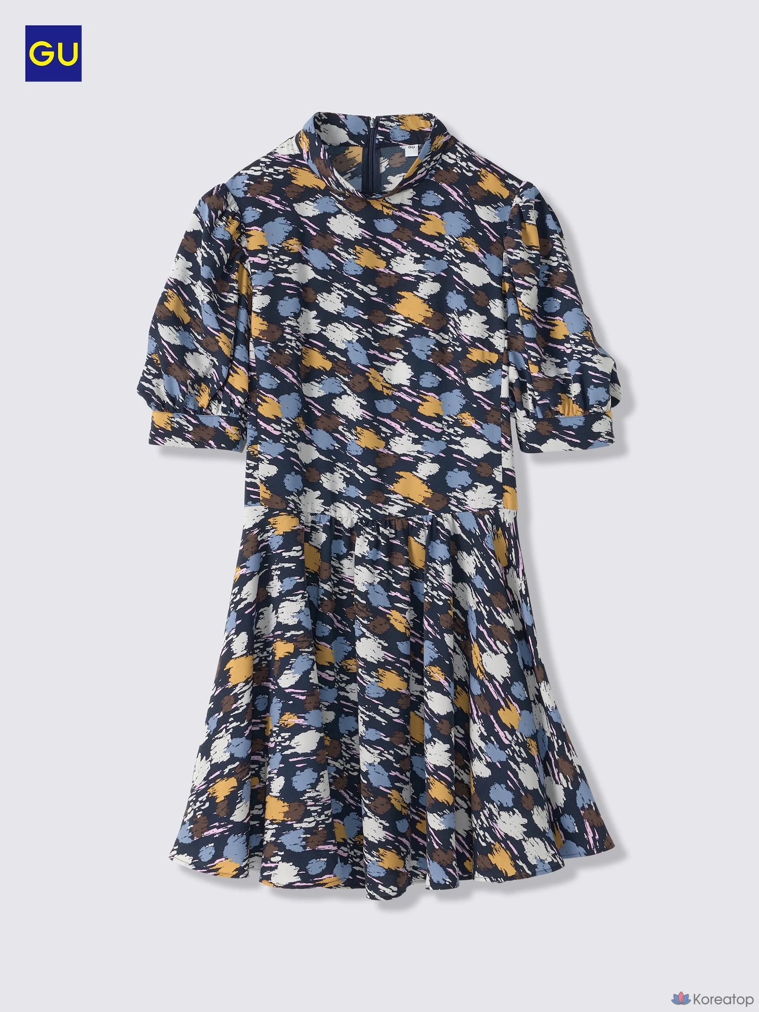 Платье Uniqlo Stand Collar Half Sleeve