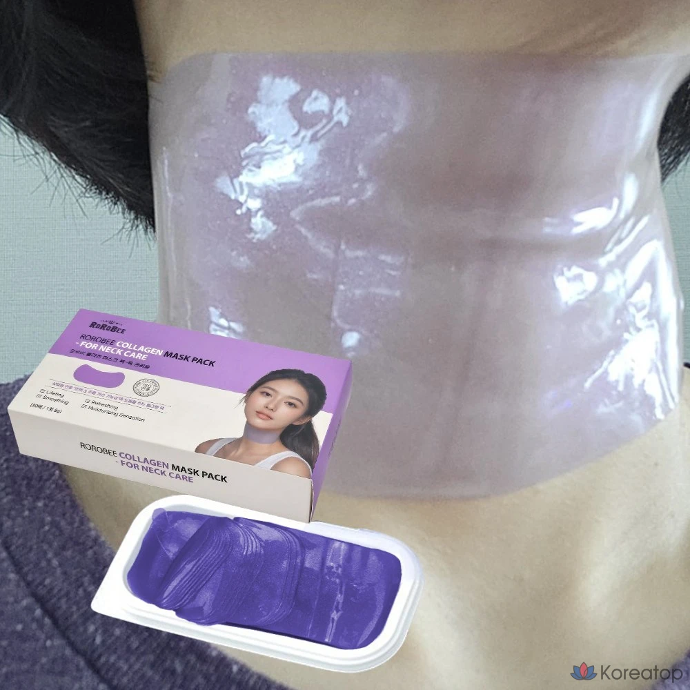 Гидрогелевая коллагеновая маска для шеи с эффектом лифтинга и отбеливания, разглаживания морщин, коллагеновые гелевые патчи для шеи, 2 упаковки, 30 штук., фото 3