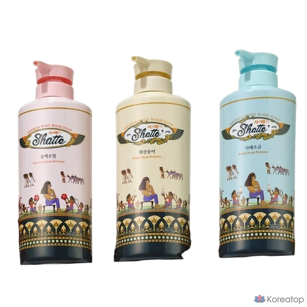 Мыло для душа Mukunghwa 900 мл, 3 вида (Мердовое море + Вулканическое + Камелия), 1 набор.