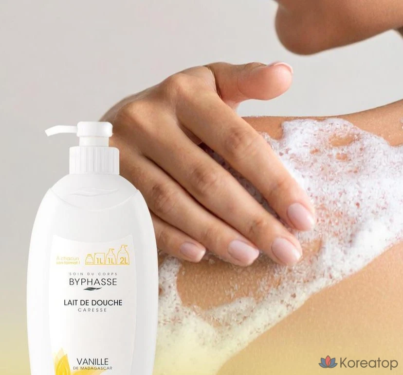 Гель для душа Byphasse ваниль, 1 л, 1 шт.