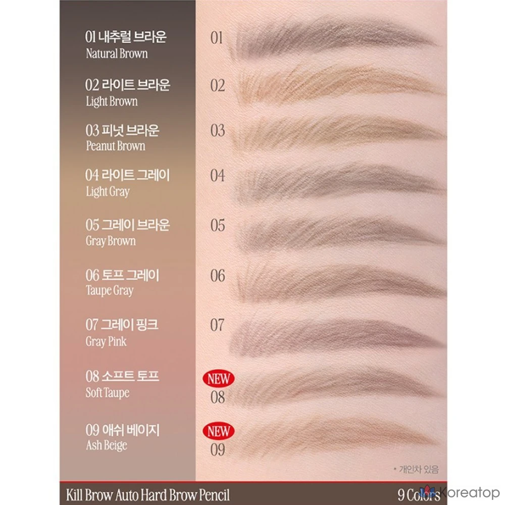 Карандаш для бровей Clio Kill Brow Auto Hard Brow Pencil, оттенок 06 Toffee Gray, 0.31 г, 1 шт., фото 3