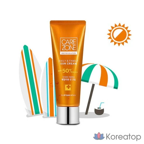 Солнцезащитный крем Carezone Daily &amp; Family SPF50+ PA+++