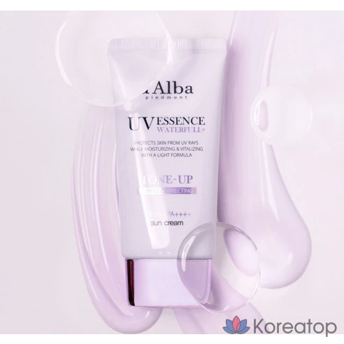 Солнцезащитный крем для осветления тона Dalba Waterpool Purple Tone Up SPF50+ PA, 50 мл