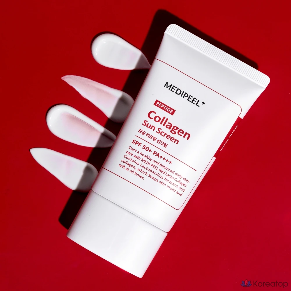 Солнцезащитный крем Medi Peel Red Lacto Collagen для сужения пор, SPF50+ PA++++, 50 мл, 1 шт.