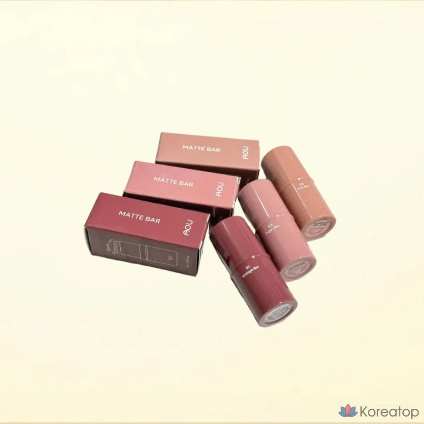 Матирующая помада AOU Matte Bar, матирующая помада-праймер AOU, разглаживающая губы, 1 шт., 2 г, 02 Mulmulba