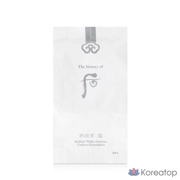 The Whoo Gongjinhyang Seol Осветляющий увлажняющий тональный крем-кушон (сменный блок), № 23, 1 шт., фото 3