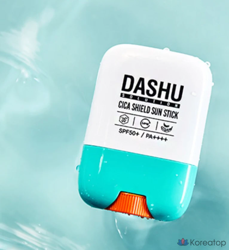 Солнцезащитный стик Dashu Solution Cica Shield SPF50+ PA++++, 19 г, 1 шт.
